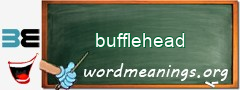 WordMeaning blackboard for bufflehead